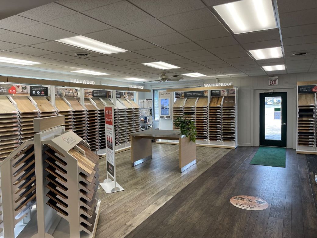Interior of the flooring showroom