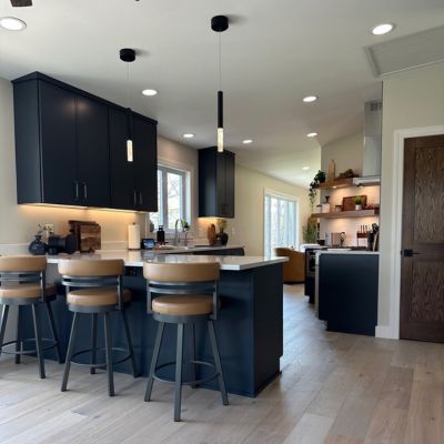 Galion OH kitchen remodel with My Floors, new floors, counters, cabinets, lights